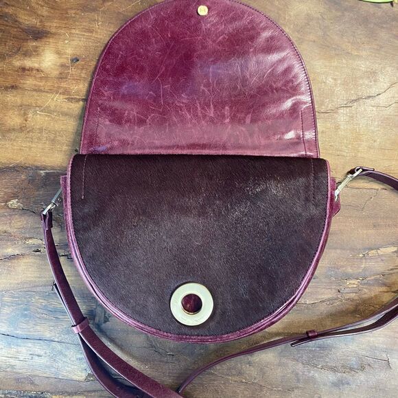 Halston Heritage Double Flap Saddle Bag - Picture 13 of 16